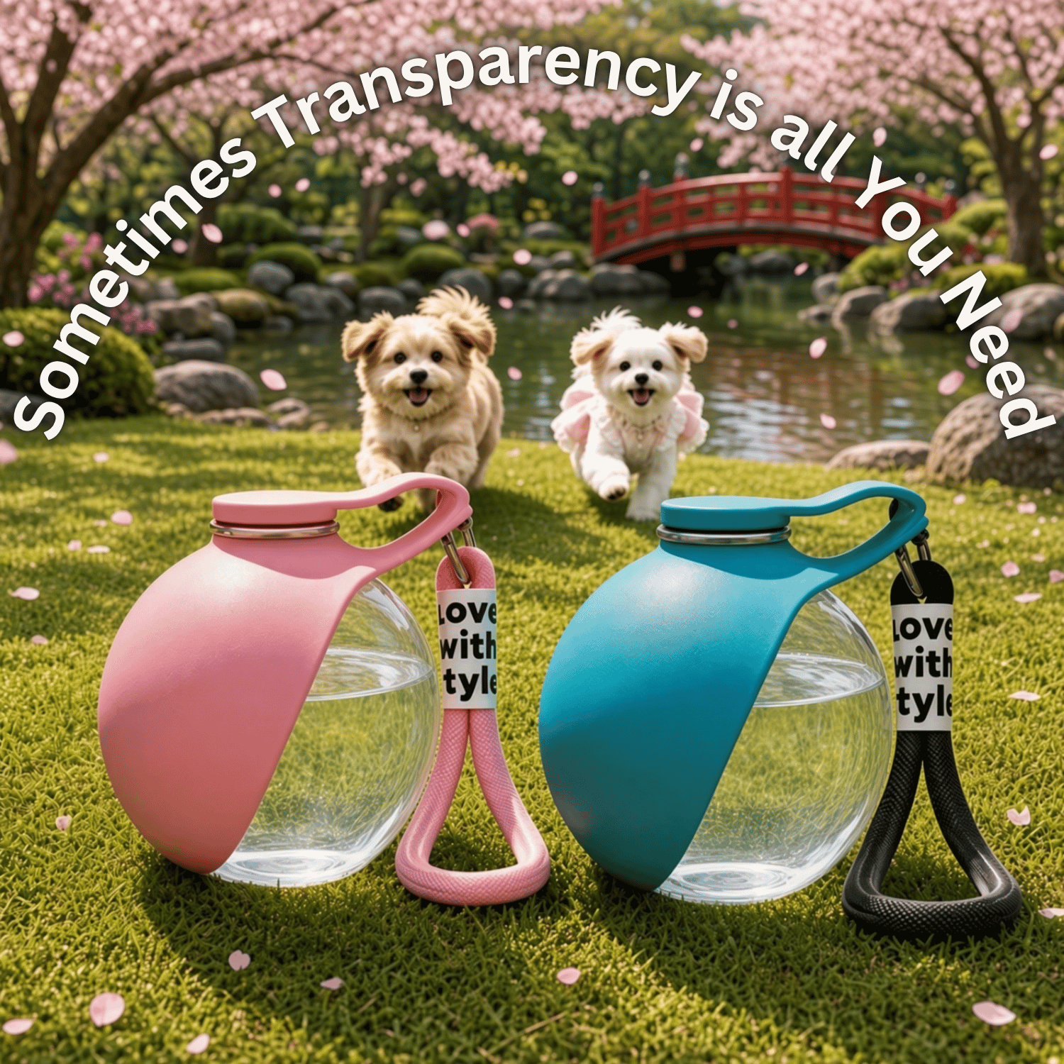 2-in-1 Portable Pet Water Bottle & Bowl