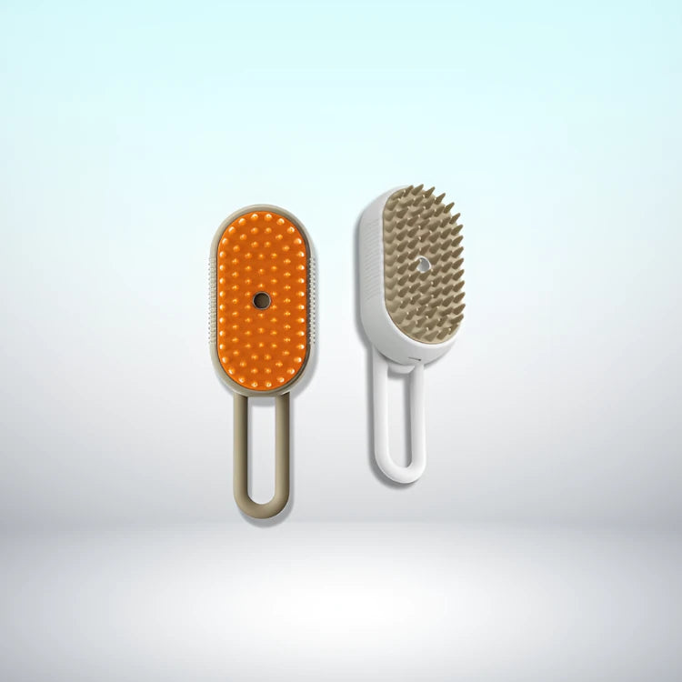 Electric Pet Grooming Brush with Mist Spray Cleaner