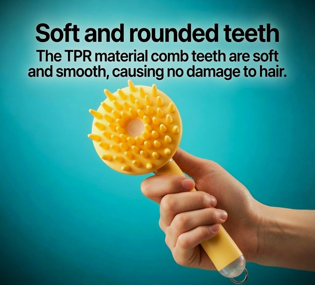 Silicone Pet Bath Brush with Shampoo Dispenser