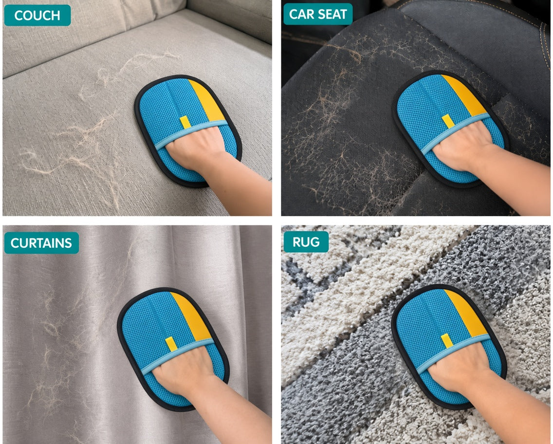 Pet Hair Removal & Grooming Glove