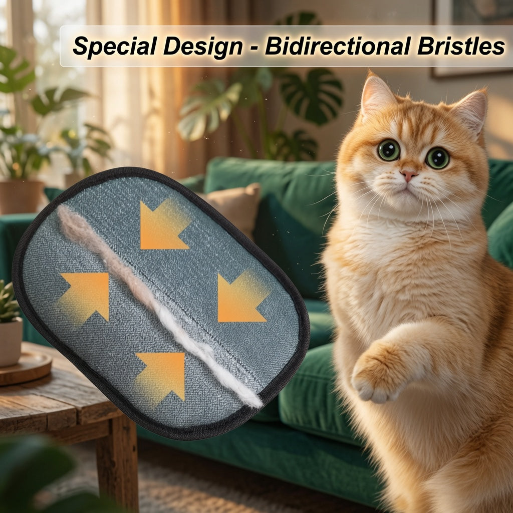 Pet Hair Removal & Grooming Glove